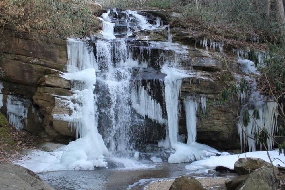 Gateway waterfall in Winter